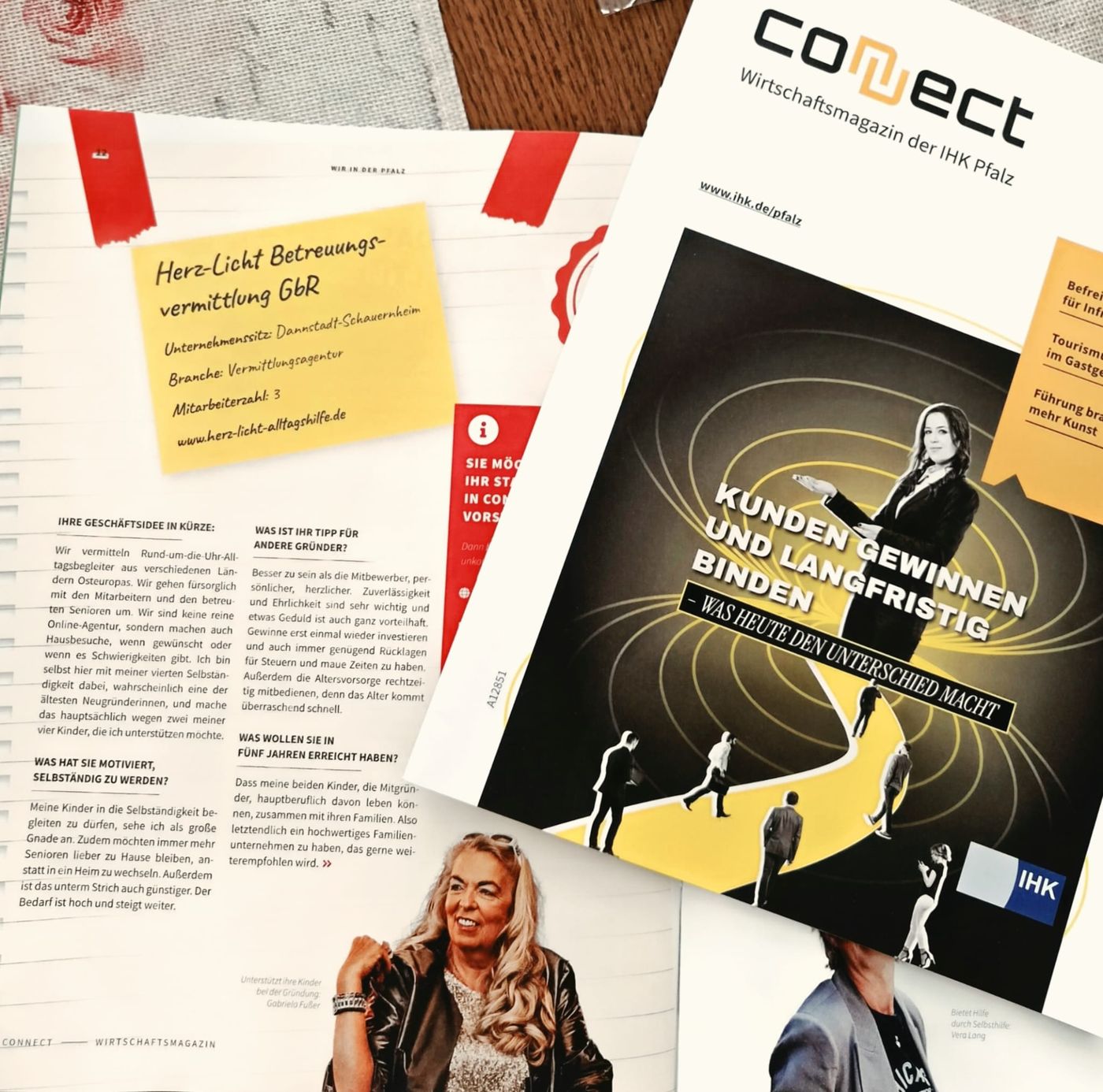 Artikel „Ein Start-up stellt sich vor“ aus connect · IHK Pfalz